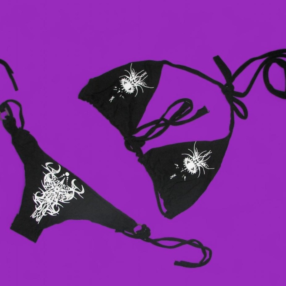 “SIGIL PULSE” 1/1 CUSTOM CYBERSIGILISM GRAPHIC BIKINI SET <3